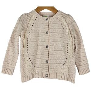 EMMA’S GARDEN LIGHT BEIGE BABY SWEATER – SIZE 24 MONTHS